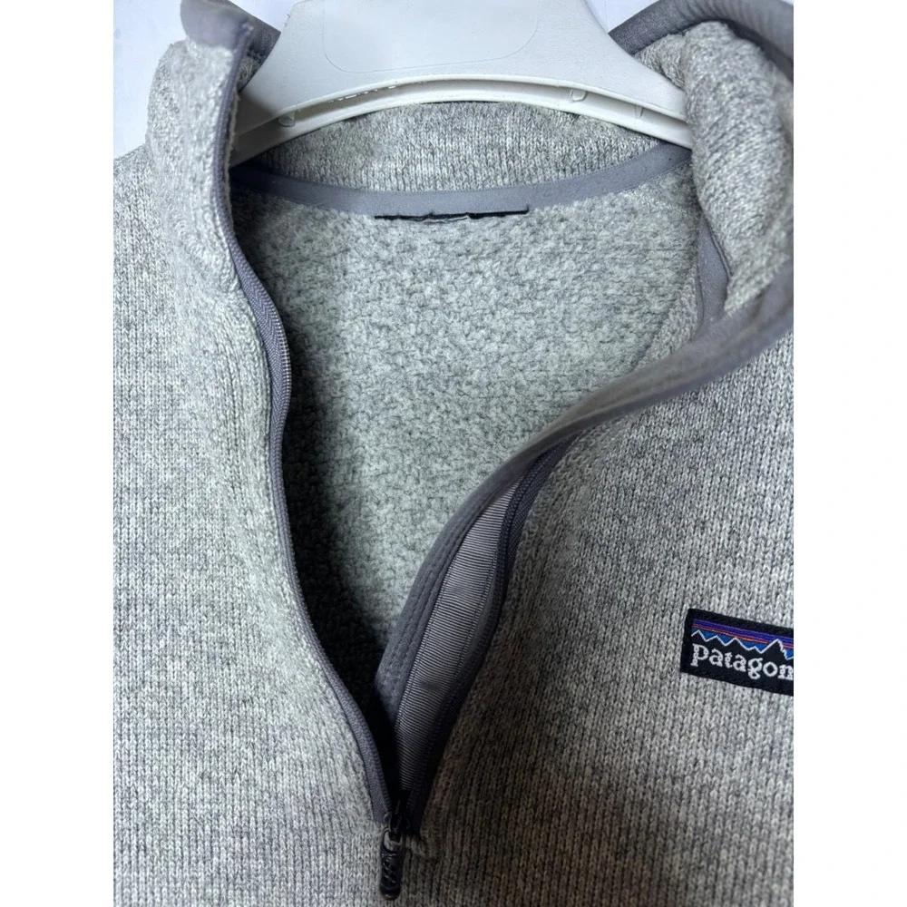 Patagonia Better Sweater 1/4‎ Zip Fleece Pullover Heather Gray Womens Small